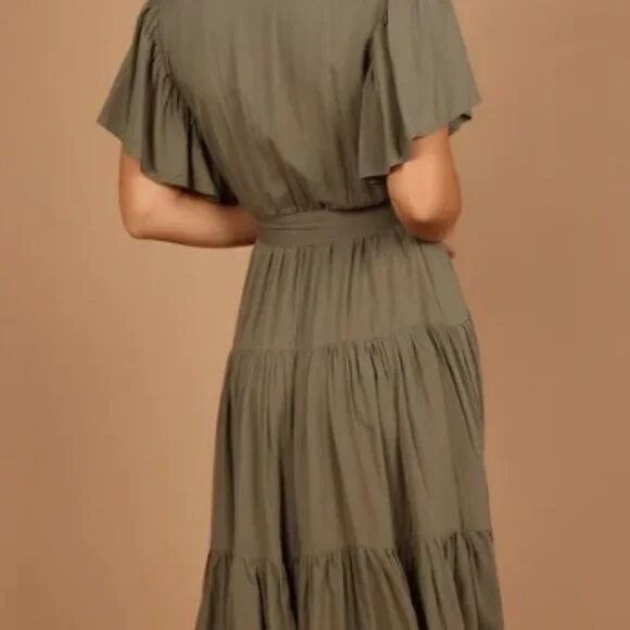 Petal & Pup Barker Dress, S, Olive - Picture 5 of 10